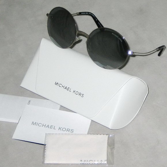 NWT Michael Kors MK 5017 KENDALL II Siver Mirrored 10011U 55-19 135 3N MSRP $149 - Picture 2 of 8
